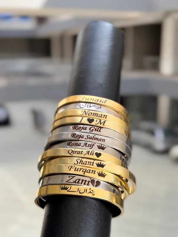 Customize Karha ,Bracelets , Bangle for Men & Women Custom Engrave